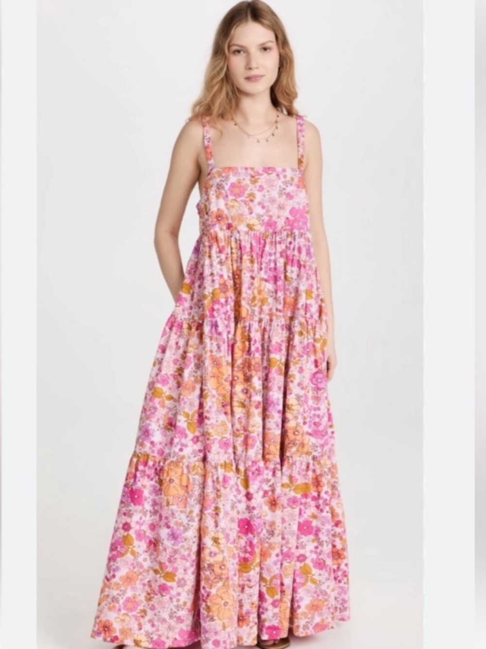 FREE PEOPLE Pink Park Slope Dress